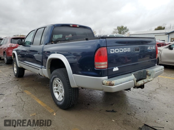 2002 Dodge Dakota SLT with VIN 1B7HG48N82S634394, listed as a Copart auction lot 78215234 with 121,283 mi miles and Clean Title. Bid and sale history available at carsss.com. Image 2.