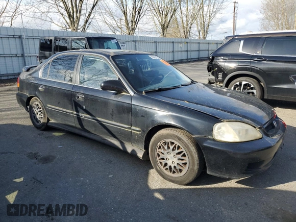 1998 Honda Civic EX with VIN 2HGEJ8643WH503510, listed as a Copart auction lot 50987235 with 247,265 mi miles and Salvage Title. Bid and sale history available at carsss.com. Image 4.