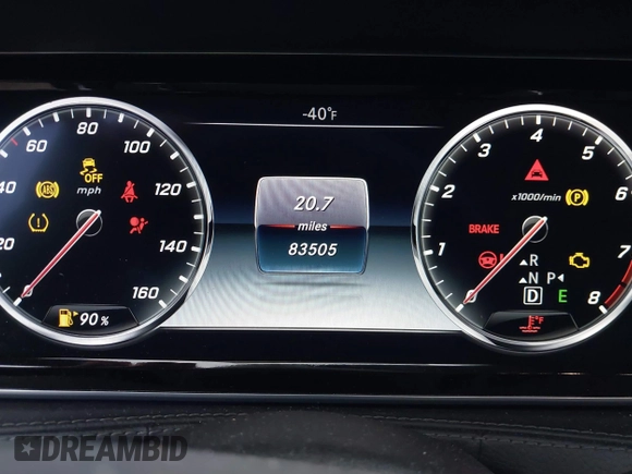 2015 Mercedes-Benz S-Class S 550 with VIN WDDUG8CB4FA132292, listed as a IAAI auction lot 41436153 with 83,505 mi miles. Bid and sale history available at carsss.com. Image 7.