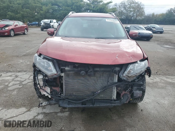 2015 Nissan Rogue S with VIN KNMAT2MT7FP537170, listed as a Copart auction lot 38707564 with 104,281 mi miles and Non Repairable. Bid and sale history available at carsss.com. Image 5.