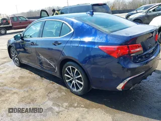 2018 Acura TLX with VIN 19UUB2F30JA012414, listed as a IAAI auction lot 41906116 with 83,758 mi miles. Bid and sale history available at carsss.com. Image 3.