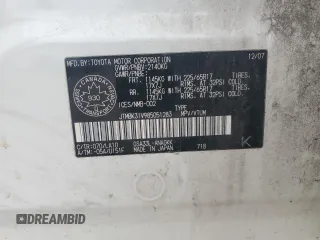 2008 Toyota RAV4 Limited с VIN JTMBK31V985051283, выставлен на аукционе Copart как лот 55838035 с пробегом 291 028 миль миль и Списание • Salvage title. История ставок и продаж доступна на DreamBid. Изображение 13.