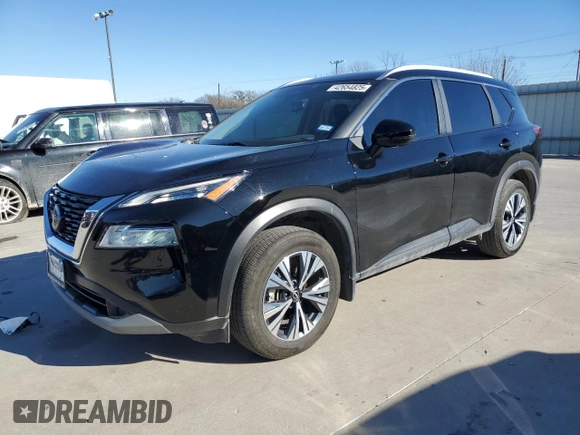 2022 Nissan Rogue SV with VIN 5N1BT3BB3NC724489, listed as a Copart auction lot 42654825 with 37,575 mi miles and Salvage Title. Bid and sale history available at DreamBid. Image 1.