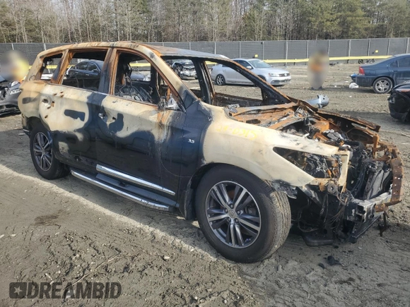 2018 Infiniti QX60 with VIN 5N1DL0MM8JC501672, listed as a Copart auction lot 48452055 with Not Provided miles and Non Repairable. Bid and sale history available at DreamBid. Image 4.
