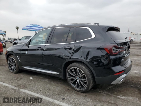 2024 BMW X3 sDrive30i with VIN WBX47DP04RN287713, listed as a Copart auction lot 50935325 with 6,626 mi miles and Salvage Title. Bid and sale history available at DreamBid. Image 2.