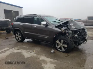2015 Jeep Grand Cherokee Overland with VIN 1C4RJECT5FC629512, listed as a Copart auction lot 49156905 with 0 mi miles and Salvage Title. Bid and sale history available at carsss.com. Image 4.