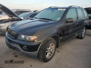 2004 BMW X5 3.0i with VIN 5UXFA13514LU25640, listed as a Copart auction lot 74727494 with 83,061 mi miles and Salvage Title. Bid and sale history available at carsss.com. Image 1.