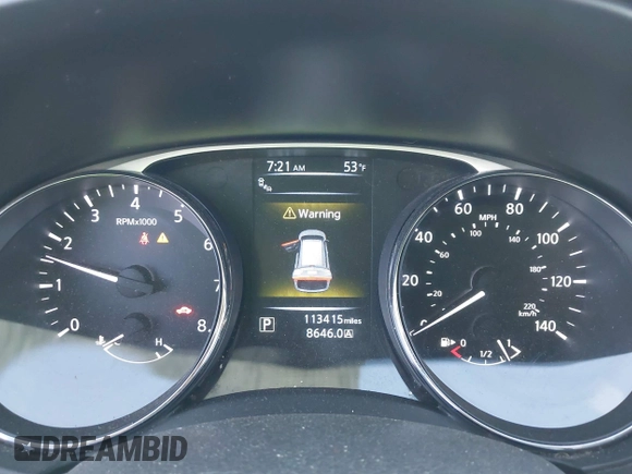 2015 Nissan Rogue SL with VIN 5N1AT2MV0FC839503, listed as a IAAI auction lot 41969452 with 113,415 mi miles and . Bid and sale history available at DreamBid. Image 7.
