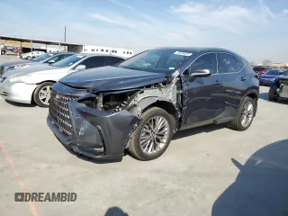 2022 Lexus NX with VIN JTJGKCEZ2N5005578, listed as a Copart auction lot 44634033 with 2,037 mi miles. Bid and sale history available at carsss.com. Image 1.
