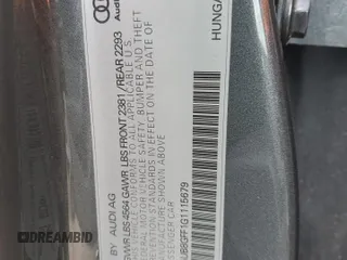 2016 Audi A3 2.0T Premium with VIN WAUB8GFF1G1115679, listed as a Copart auction lot 44191885 with 0 mi miles and Salvage Title. Bid and sale history available at carsss.com. Image 13.