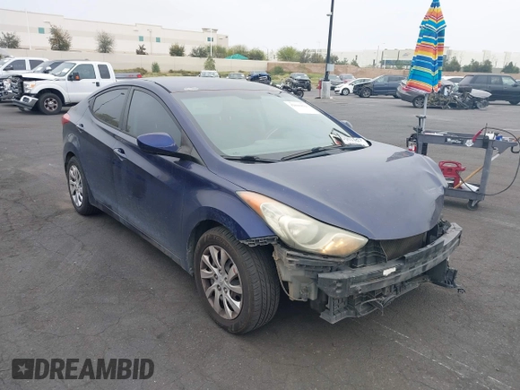 2011 Hyundai Elantra Limited with VIN 5NPDH4AE0BH026695, listed as a IAAI auction lot 42046894 with 376,294 mi miles and . Bid and sale history available at DreamBid. Image 1.