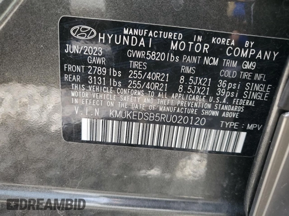 2024 Genesis GV60 z VIN KMUKEDSB5RU020120, wystawiony jako Copart lot #72384254 z przebiegiem 5 837 mil mil oraz Szkoda całkowita • Salvage title. Historia ofert i sprzedaży dostępna na DreamBid. Obrazek 13.