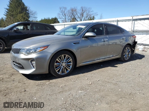 2018 Kia Optima SX with VIN 5XXGV4L21JG239044, listed as a Copart auction lot 50591675 with 183,071 mi miles and Salvage title. Bid and sale history available at DreamBid. Image 1.