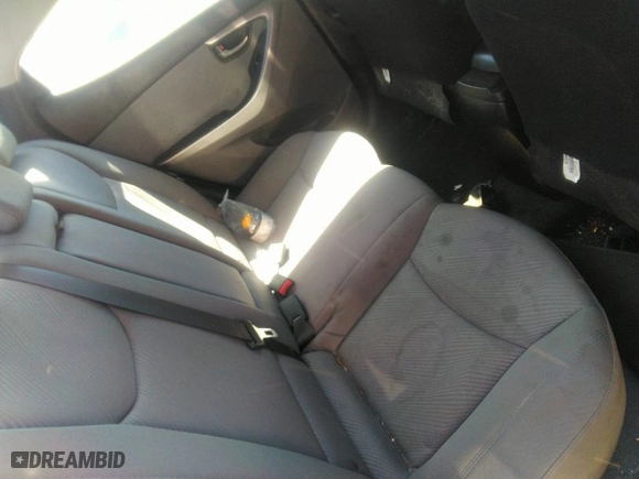 2013 Hyundai Elantra GLS PZEV with VIN 5NPDH4AE3DH444655, listed as a IAAI auction lot 41841125 with 93,338 mi miles. Bid and sale history available at carsss.com. Image 8.