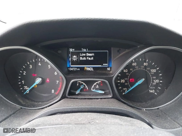 2018 Ford Focus SE with VIN 1FADP3F23JL298265, listed as a IAAI auction lot 42005754 with 134,721 mi miles. Bid and sale history available at carsss.com. Image 7.