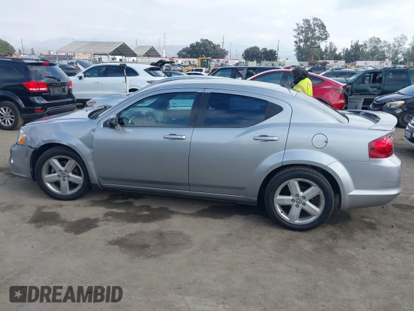 2013 Dodge Avenger SE with VIN 1C3CDZABXDN645208, listed as a IAAI auction lot 41187722 with 81,508 mi miles and . Bid and sale history available at carsss.com. Image 13.