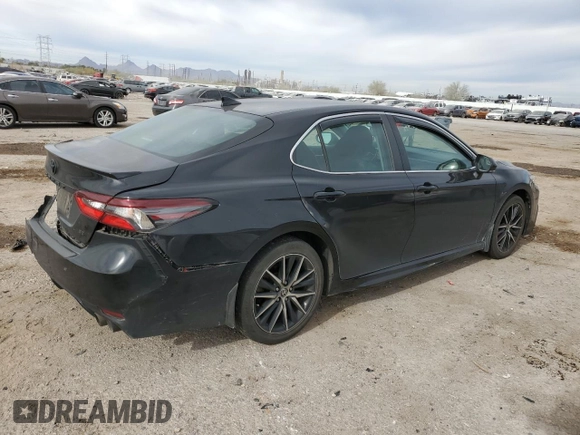 2022 Toyota Camry SE with VIN 4T1G11AK8NU029310, listed as a Copart auction lot 86824594 with 95,856 mi miles and Salvage Title. Bid and sale history available at carsss.com. Image 3.