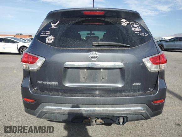 2014 Nissan Pathfinder S with VIN 5N1AR2MM6EC664002, listed as a Copart auction lot 58422385 with 173,711 mi miles and Salvage title. Bid and sale history available at DreamBid. Image 6.