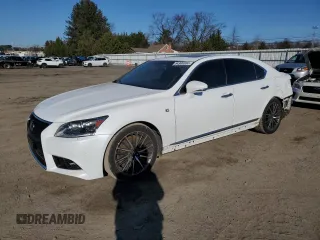 2014 Lexus LS 460 z VIN JTHBL5EF1E5129433, wystawiony jako Copart lot #84906584 z przebiegiem 126 339 mil mil oraz Szkoda całkowita • Salvage title. Historia ofert i sprzedaży dostępna na DreamBid. Obrazek 1.