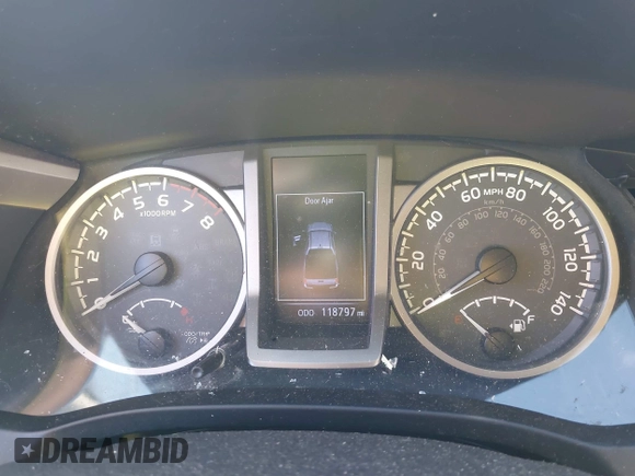 2017 Toyota Tacoma SR5 with VIN 3TMCZ5AN4HM084813, listed as a IAAI auction lot 41248285 with 118,797 mi miles. Bid and sale history available at carsss.com. Image 7.
