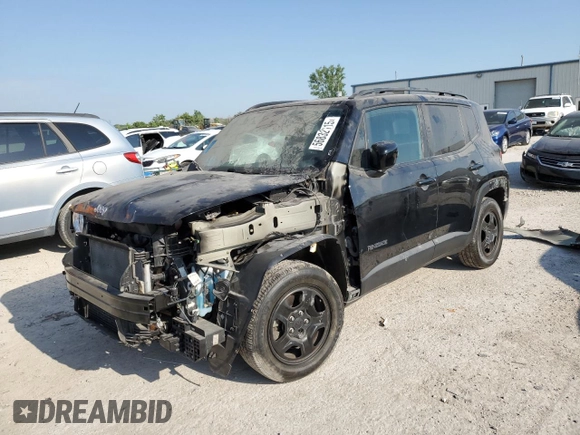 2018 Jeep Renegade Latitude z VIN ZACCJABHXJPH22767, wystawiony jako Copart lot #56832115 z przebiegiem 61 047 mil mil oraz Czysty tytuł • Clean title. Historia ofert i sprzedaży dostępna na DreamBid. Obrazek 1.