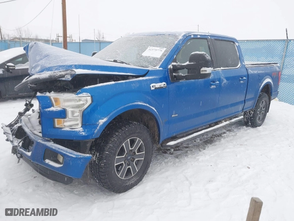 2015 Ford F-150 XLT w/HD Payload Pkg with VIN 1FTFW1EGXFKE05722, listed as a IAAI auction lot 41575776 with 1 mi miles. Bid and sale history available at carsss.com. Image 18.
