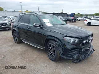 2020 Mercedes-Benz GLE 450 with VIN 4JGFB5KEXLA100966, listed as a IAAI auction lot 40288315 with 47,768 mi miles and . Bid and sale history available at DreamBid. Image 1.