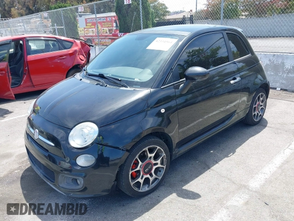 2012 FIAT 500 Sport z VIN 3C3CFFBR2CT270465, wystawiony jako IAAI lot #42334564 z przebiegiem 156 469 mil mil oraz . Historia ofert i sprzedaży dostępna na DreamBid. Obrazek 2.