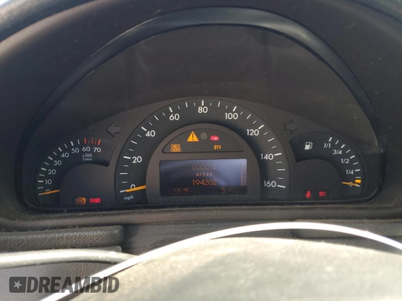 2003 Mercedes-Benz C 230/260/280/320 with VIN WDBRF64J23F402131, listed as a Copart auction lot 44803385 with 194,202 mi miles and Clean Title. Bid and sale history available at DreamBid. Image 9.