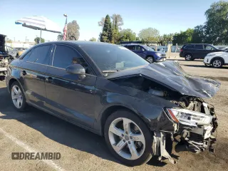 2018 Audi A3 Sedan Premium with VIN WAUAUGFFXJ1041709, listed as a Copart auction lot 52423645 with 100,440 mi miles and Salvage Title. Bid and sale history available at carsss.com. Image 4.