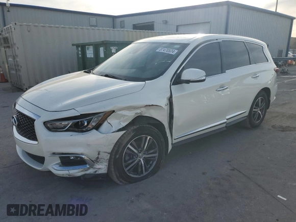 2019 Infiniti QX60 Luxe with VIN 5N1DL0MN1KC558631, listed as a Copart auction lot 87470524 with 139,190 mi miles and Salvage title. Bid and sale history available at DreamBid. Image 1.