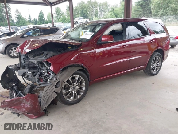 2020 Dodge Durango GT Plus with VIN 1C4RDJDG9LC269349, listed as a IAAI auction lot 42602700 with 92,682 mi miles and . Bid and sale history available at DreamBid. Image 17.