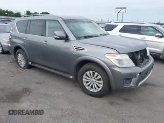 2017 Nissan Armada Platinum z VIN JN8AY2ND8H9002367, wystawiony jako IAAI lot #42169180 z przebiegiem 162 780 mil mil oraz . Historia ofert i sprzedaży dostępna na DreamBid. Obrazek 1.