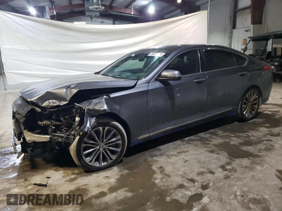 2015 Hyundai Genesis 3.8L z VIN KMHGN4JE0FU022983, wystawiony jako Copart lot #86591924 z przebiegiem 155 164 mil mil oraz Nie do naprawy • Non repairable. Historia ofert i sprzedaży dostępna na DreamBid. Obrazek 1.