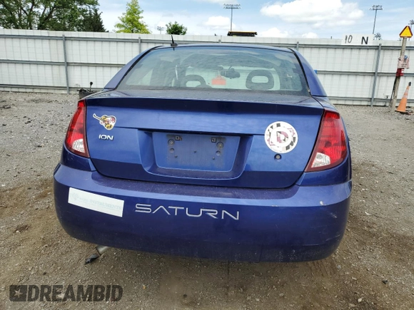 2006 Saturn ION z VIN 1G8AL58F46Z191809, wystawiony jako Copart lot #81124984 z przebiegiem 204 321 mil mil oraz Nie do naprawy • Non repairable. Historia ofert i sprzedaży dostępna na DreamBid. Obrazek 6.