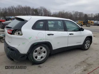 2017 Jeep Cherokee Sport with VIN 1C4PJMAB3HW651280, listed as a Copart auction lot 50682055 with 130,253 mi miles and Salvage Title. Bid and sale history available at carsss.com. Image 3.