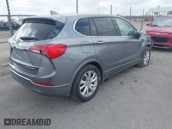 2020 Buick Envision Preferred with VIN LRBFXBSA4LD085332, listed as a IAAI auction lot 41570977 with 34,907 mi miles and . Bid and sale history available at carsss.com. Image 4.