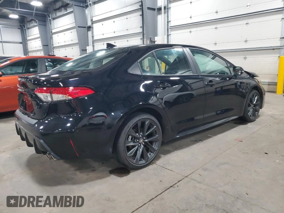 2024 Toyota Corolla SE with VIN 5YFS4MCE1RP187893, listed as a Copart auction lot 54388115 with 42,943 mi miles and Salvage Title. Bid and sale history available at DreamBid. Image 3.