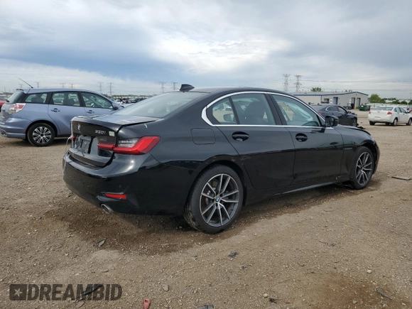 2019 BMW 3 Series 330i xDrive with VIN WBA5R7C5XKFH08171, listed as a Copart auction lot 57404905 with 45,340 mi miles and Salvage title. Bid and sale history available at DreamBid. Image 3.