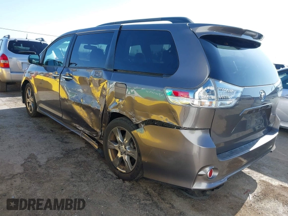 2017 Toyota Sienna SE with VIN 5TDXZ3DC3HS822312, listed as a IAAI auction lot 42588024 with 84,565 mi miles and . Bid and sale history available at DreamBid. Image 3.