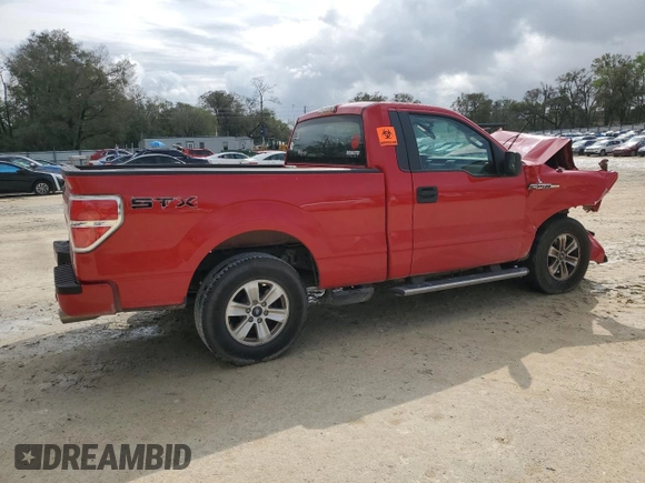 2009 Ford F-150 XL with VIN 1FTRF12W89KB16691, listed as a Copart auction lot 48011105 with 102,080 mi miles and Salvage Title. Bid and sale history available at carsss.com. Image 3.