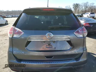 2015 Nissan Rogue SV with VIN KNMAT2MV9FP546616, listed as a Copart auction lot 41642805 with 146,863 mi miles and Salvage Title. Bid and sale history available at carsss.com. Image 6.