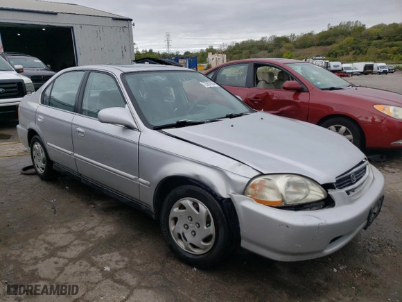 1997 Honda Civic EX with VIN 1HGEJ8647VL018949, listed as a Copart auction lot 72557904 with 162,531 mi miles and Salvage Title. Bid and sale history available at carsss.com. Image 4.