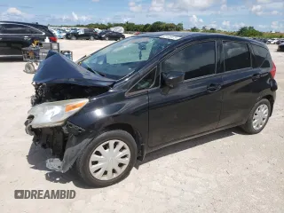 2015 Nissan Note S Plus with VIN 3N1CE2CP6FL442430, listed as a Copart auction lot 62165975 with 98,659 mi miles and Salvage title. Bid and sale history available at DreamBid. Image 1.