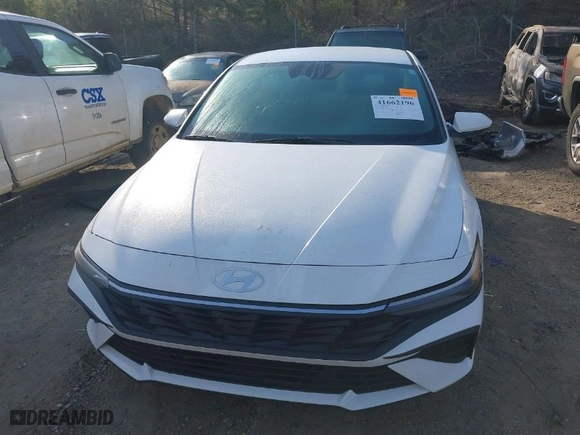 2024 Hyundai Elantra SEL with VIN KMHLM4DG4RU681037, listed as a IAAI auction lot 41662196 with 10,390 mi miles. Bid and sale history available at carsss.com. Image 12.