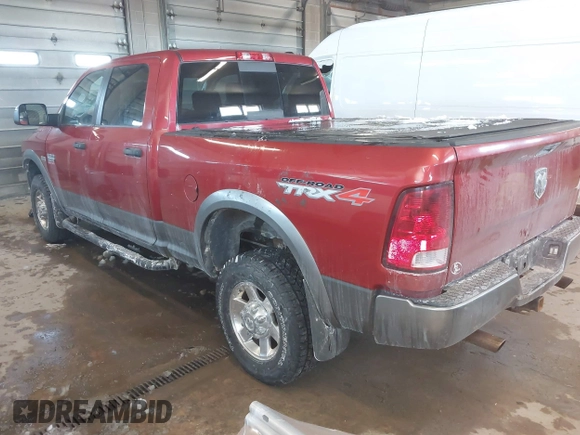 2010 Dodge Ram 2500 SLT with VIN 3D7TT2CT5AG126072, listed as a IAAI auction lot 41620574 with 108,709 mi miles. Bid and sale history available at carsss.com. Image 3.
