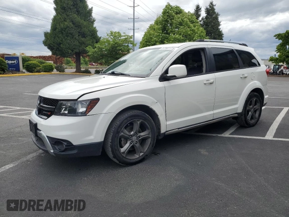 2015 Dodge Journey Crossroad z VIN 3C4PDDGG5FT607424, wystawiony jako Copart lot #57361175 z przebiegiem 152 881 mil mil oraz Czysty tytuł • Clean title. Historia ofert i sprzedaży dostępna na DreamBid. Obrazek 1.
