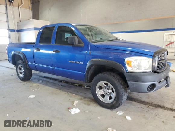 2007 Dodge 1500 ST with VIN 1D7HU18P67J609103, listed as a Copart auction lot 46133365 with 151,211 mi miles and Salvage Title. Bid and sale history available at DreamBid. Image 4.