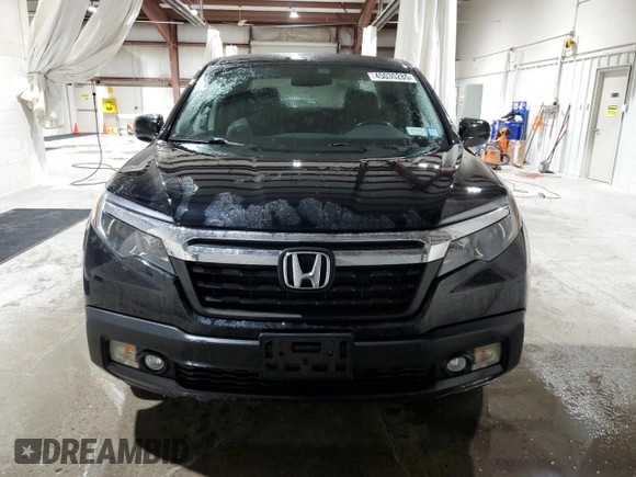2018 Honda Ridgeline RTL with VIN 5FPYK3F59JB009923, listed as a Copart auction lot 45035285 with 107,539 mi miles and Salvage title. Bid and sale history available at DreamBid. Image 5.