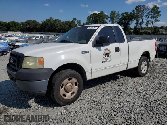 2005 Ford F-150 XL with VIN 1FTRF12255NB10143, listed as a Copart auction lot 67750754 with 250,615 mi miles and Salvage Title. Bid and sale history available at carsss.com. Image 1.